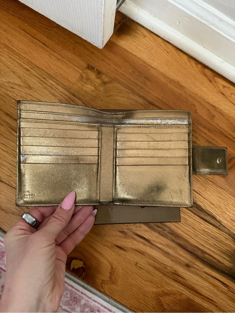 Vintage Gucci Abbey D-Ring Compact Wallet with Box - Picture 4 of 12
